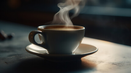 a cup of coffee