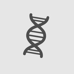 Dna vector icon eps10. Genetic symbol illustration.v