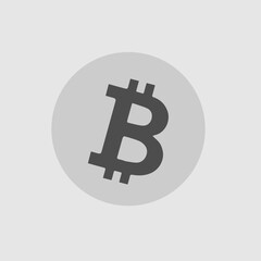 Bitcoin symbol vector icon eps 10.