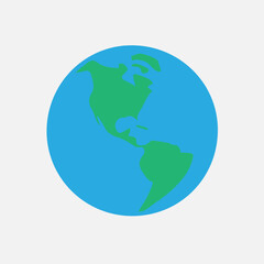 Eearth simple vector illustration eps 10.