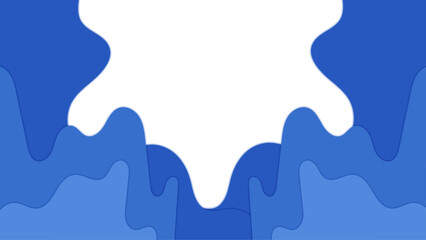 wave abstract papercut style colorful design background