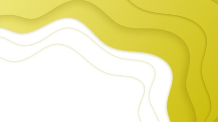 Set of wave abstract papercut style colorful design background