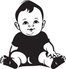 Baby face, Baby head Vector Illustration, SVG	