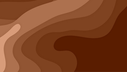 Wave abstract papercut style colorful design background