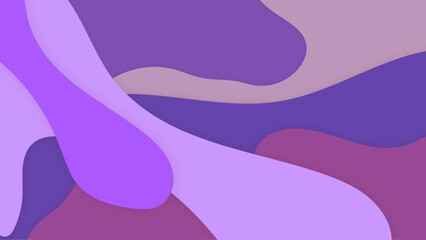 Wave abstract papercut style colorful design background