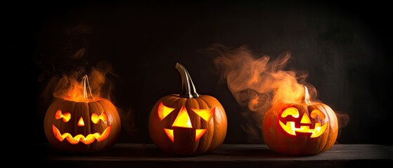 Halloween In Flame - Burning Pumpkins