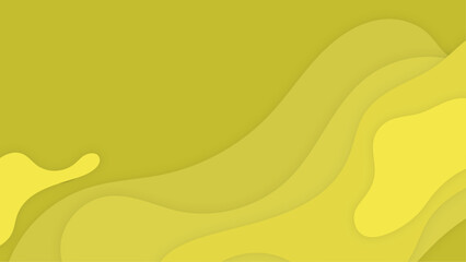 Wave abstract papercut style colorful design background