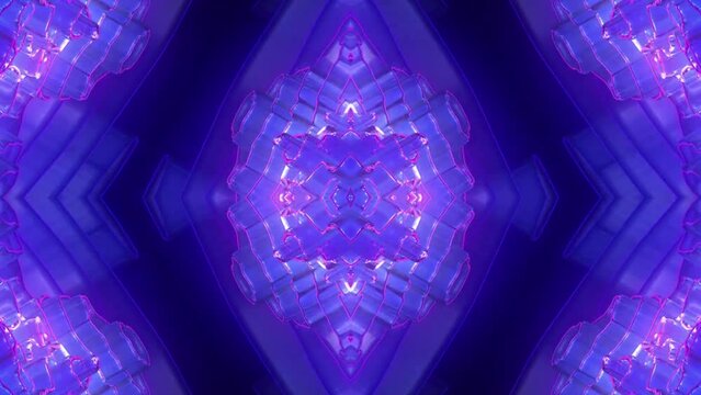 3D kaleidoscope abstract background of trippy art, energy chakra and futuristic audiovisual, vj mandala visuals