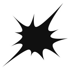 Futuristic Y2K star silhouette of a spider