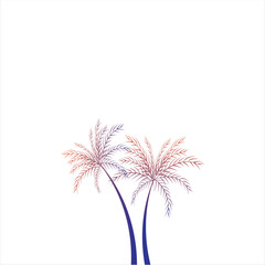 Gradient Palm Tree