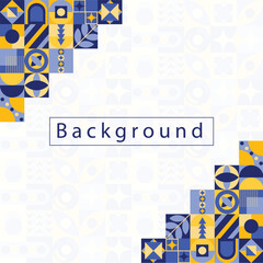 background with colorful geometric pattern shapes