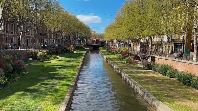 Streets of Perpignan in France