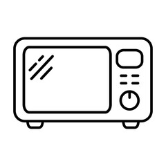 Microwave oven icon. Kitchen appliance icon. Simple microwave oven icon for templates, web design and infographics.