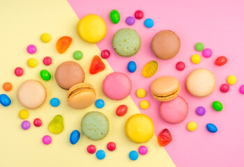 Fototapeta na wymiar colorful group of sweets