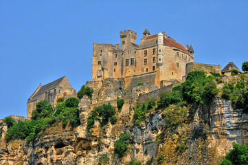 Fototapeta na wymiar France, middle age castle of Beynac in Dordogne