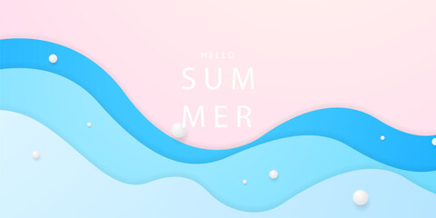 modern design summer banner background vector illustration