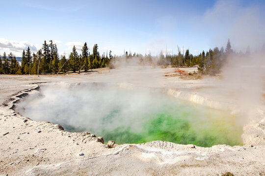 Dans le parc de Yellowstone