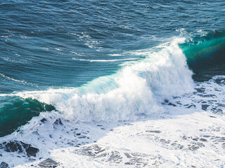 Waves breaking on the north coast of Tenerife