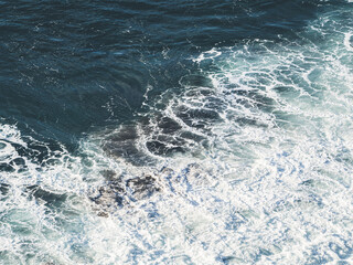 Fototapeta na wymiar Waves breaking on the north coast of Tenerife