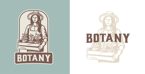 farm logo vector set, vintage style logo template with hand drawn and ornate emblems. agriculture