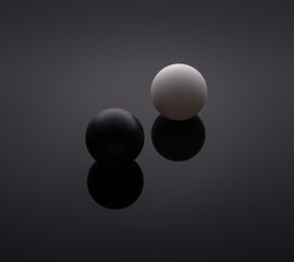 black and white sphere
