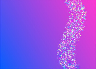 Rainbow Texture. Light Glitter. Cristal Sparkles. Glitter Art. Shiny Prismatic Sunlight. Violet Laser Background. Flying Foil. Retro Prism. Purple Rainbow Texture