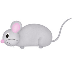 rat cartoon watercolor illustration