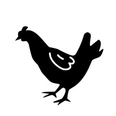 chicken silhouette