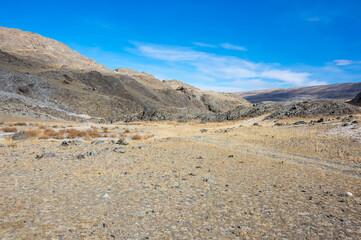 View of Altay mountains in the autumn