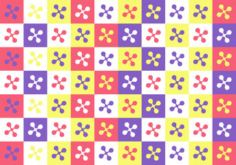 Obraz premium colorful free form flower seamless pattern background ep101