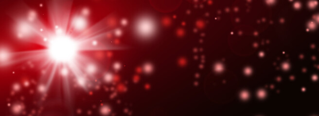 Image of an abstract crimson background consisting of bright flashes and spots