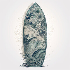 Surfboard illustrations