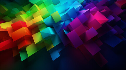 Fototapeta na wymiar various colors of 3d render background generative ai