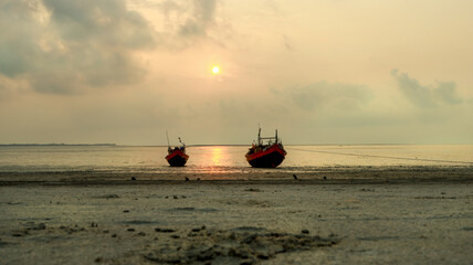 beautiful seascape of Bakkhali in West Bengal.