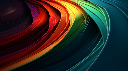 rainbow color render wallpaper splashing different colors generative ai