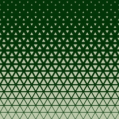 Khaki green halftone triangles pattern. Abstract geometric gradient background. Vector illustration.