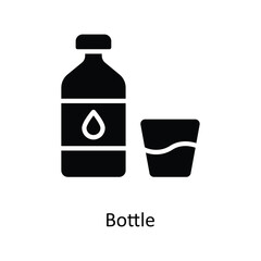 Bottle  Vector Solid Icons. Simple stock illustration stock