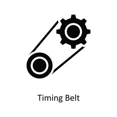 Timing Belt  Vector Solid Icons. Simple stock illustration stock
