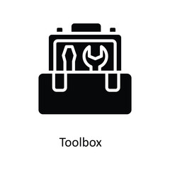 Toolbox  Vector Solid Icons. Simple stock illustration stock