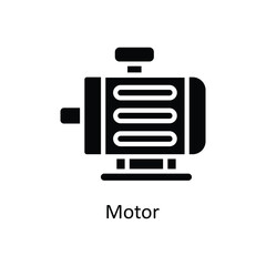 Motor  Vector Solid Icons. Simple stock illustration stock