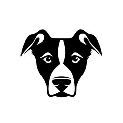 Dog head vector illustration isolated on transparent background
