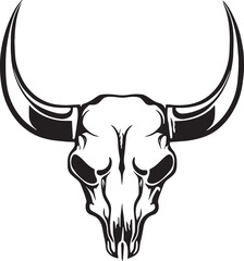 Cow Skull, bull Skull  Vector illustration, SVG