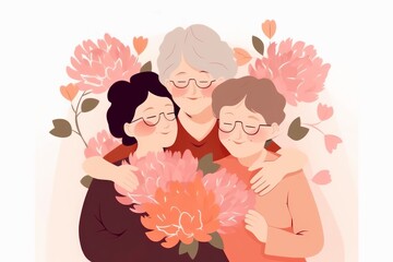 Mothers Days Celebration. Generative AI