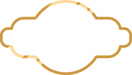 Gold frame png graphic clipart design
