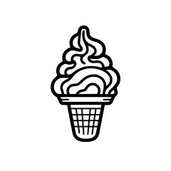 Ice cream vector illustration isolated on transparent background