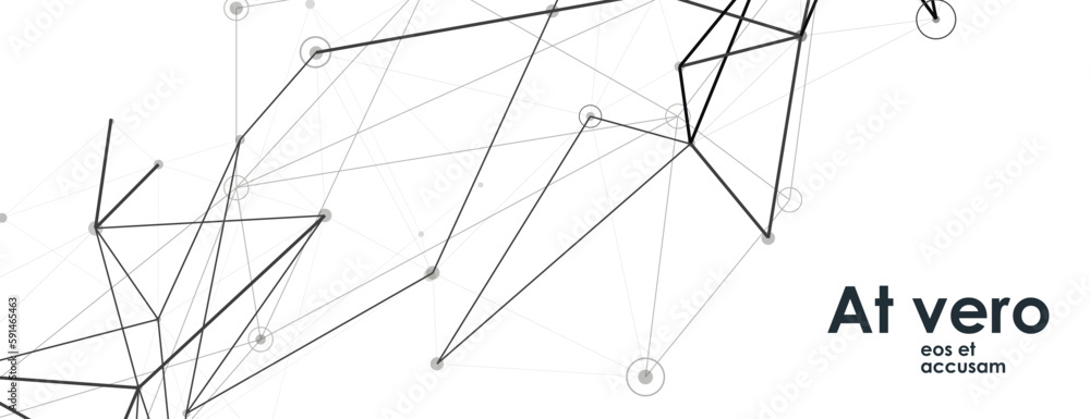 Poster abstract connecting dots and lines. polygonal creative background. technology design. vector illustr
