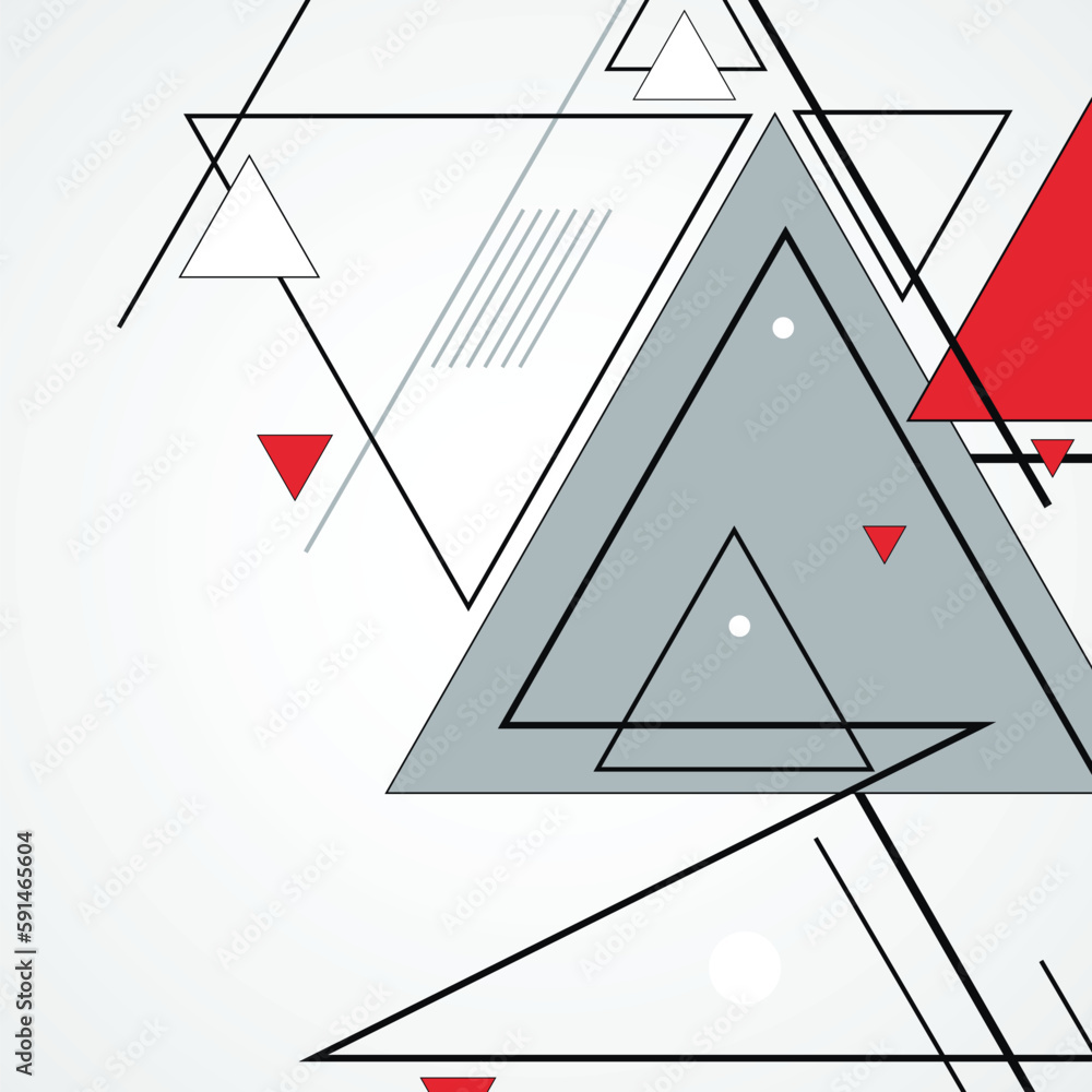 Aufkleber Vector hipster triangle background. Abstract pattern with lines and triangles. Modern geometric design template