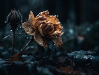 A wilted flower with drooping petals