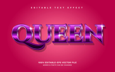 elegant queen editable text effect template