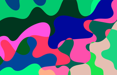 Colorful Groovy background design concept, abstract background